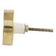 White Makrana Marble Brass Back Plate Cabinet Knobs